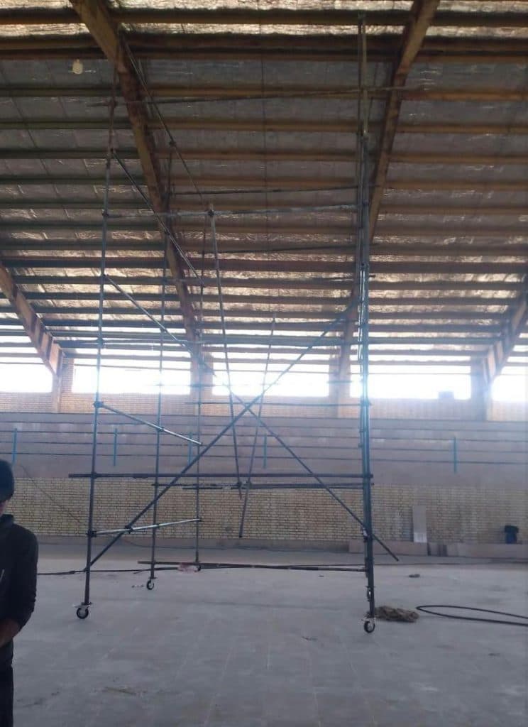 داربست فلزی ابوالفضل در بم