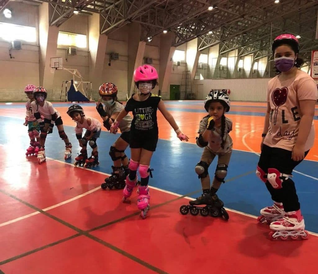 آموزش اسکیت مبتدی و پیشرفته بیتا کریمی در رشت