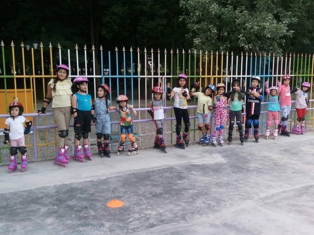 آموزش اسکیت مبتدی و پیشرفته بیتا کریمی در رشت