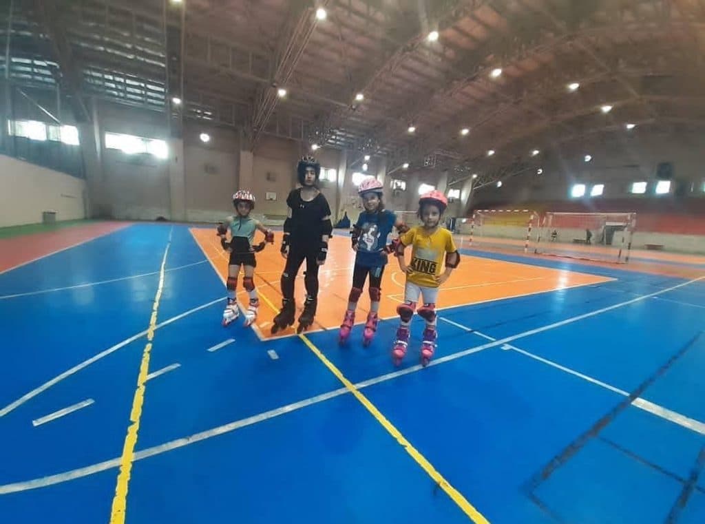 آموزش اسکیت مبتدی و پیشرفته بیتا کریمی در رشت