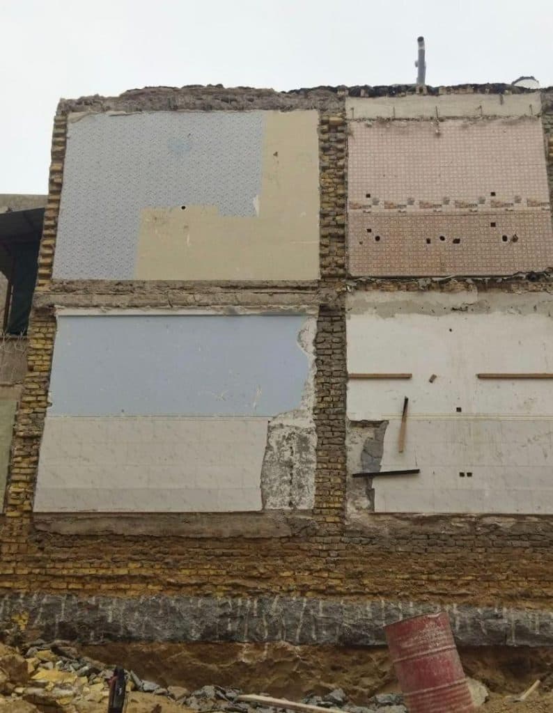 ساخت و ساز و تخریب ساختمان حسینی در میناب