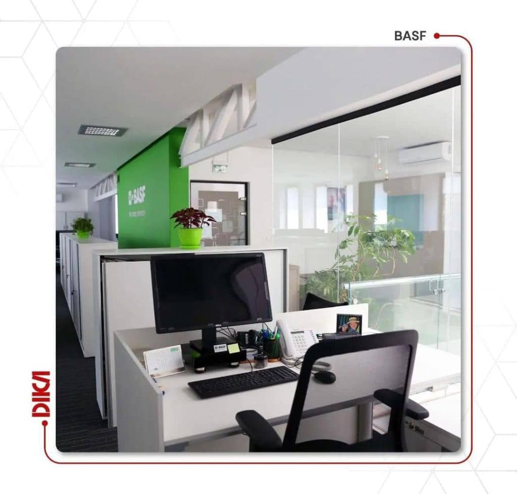 تولید و طراحی و اجرا پارتیشن اداری دیکا آسیا در تهران