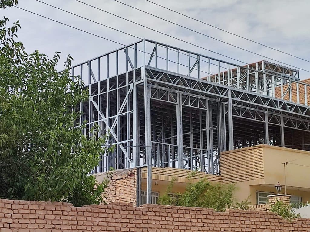 اجرا سازه های ضد زلزله ال اس اف LSF لطفی در یزد