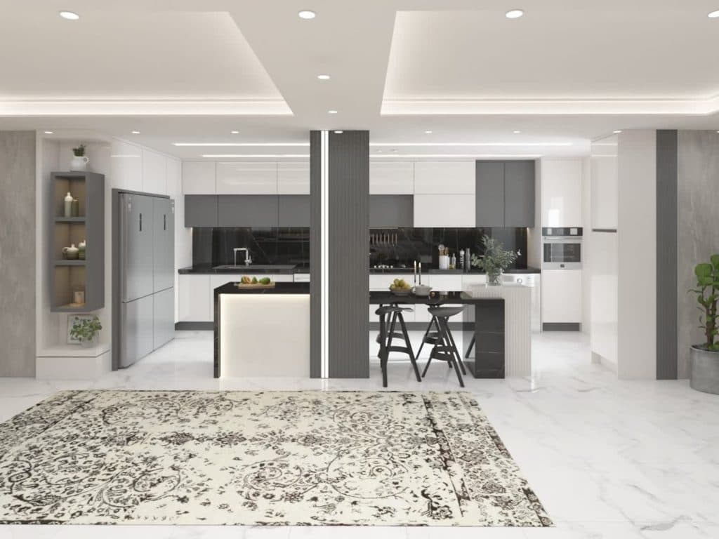 دکوراسیون داخلی نوین سیستم کیان در پرند