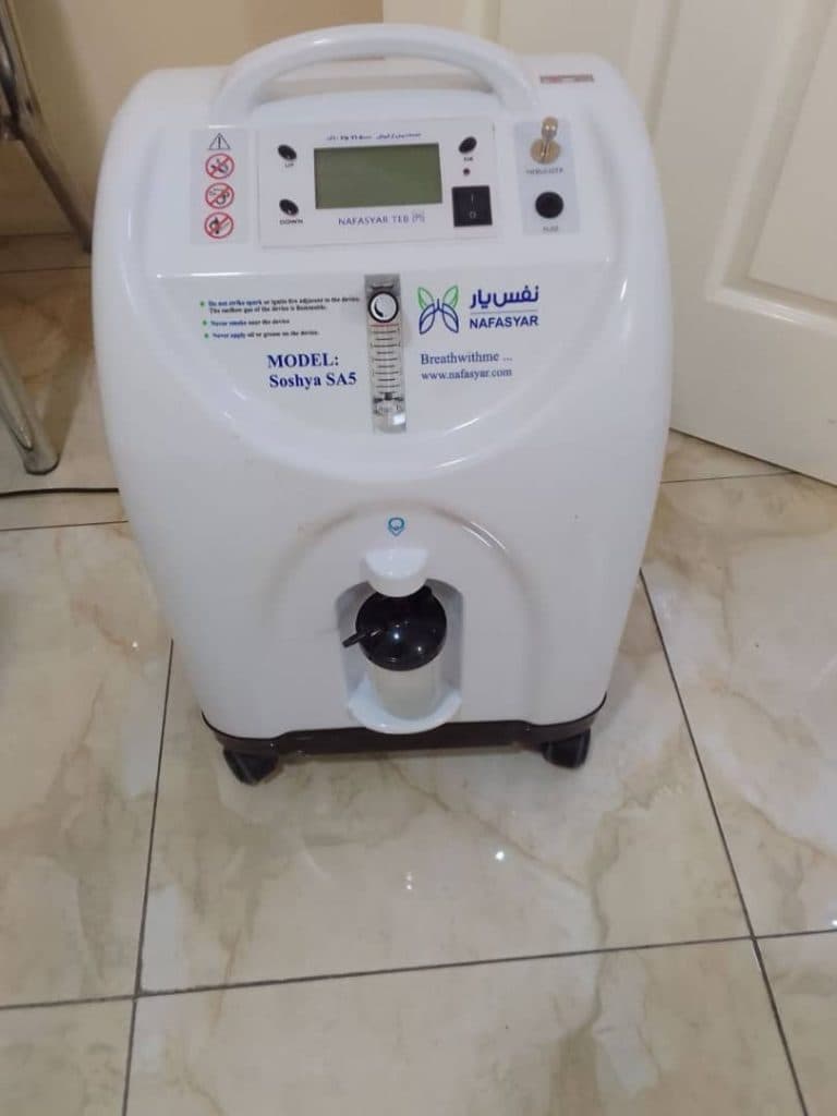 اجاره و فروش کپسول اکسیژن ساز آذر شفا امین در تبریز