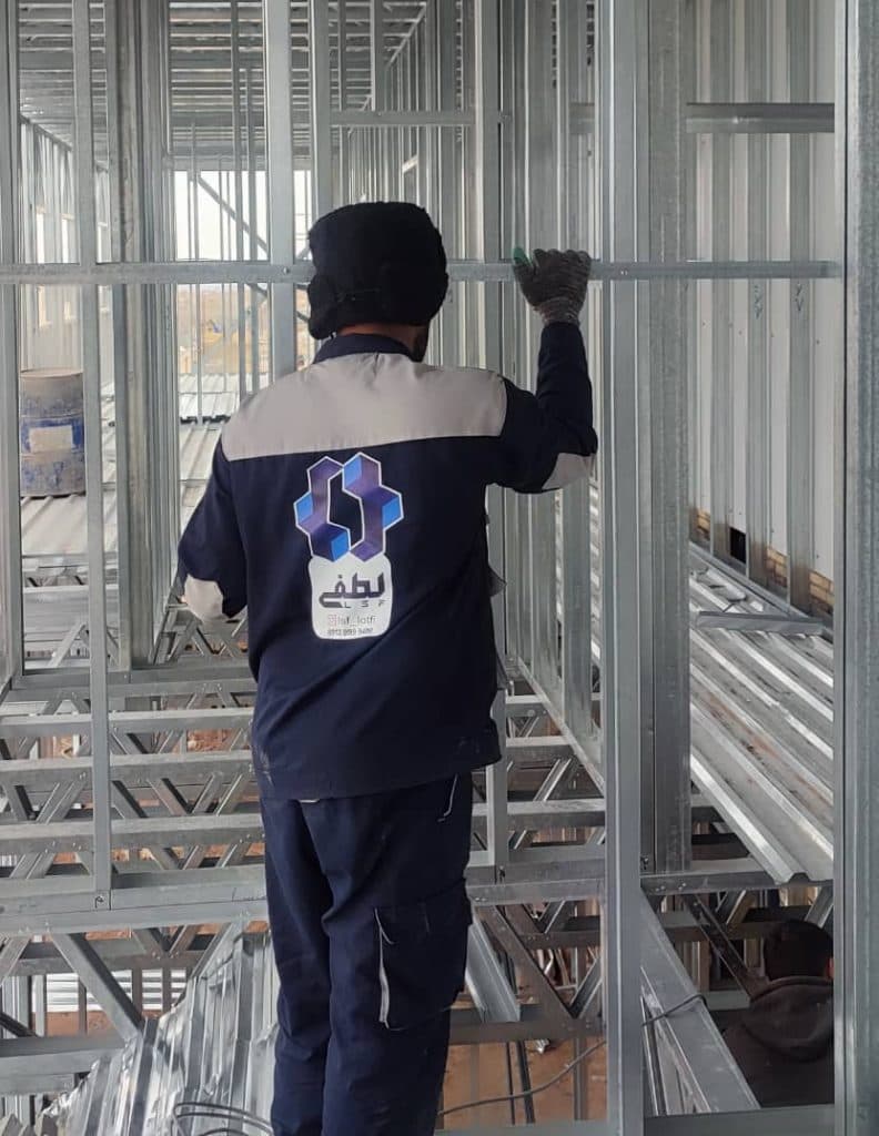 ساخت ساختمان با سازه های LSF لطفی در اردکان