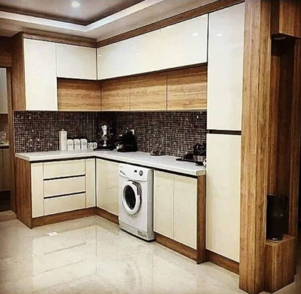 طراحی و اجرای کابینت ام دی اف و های گلاس لرد آذین در هشتگرد