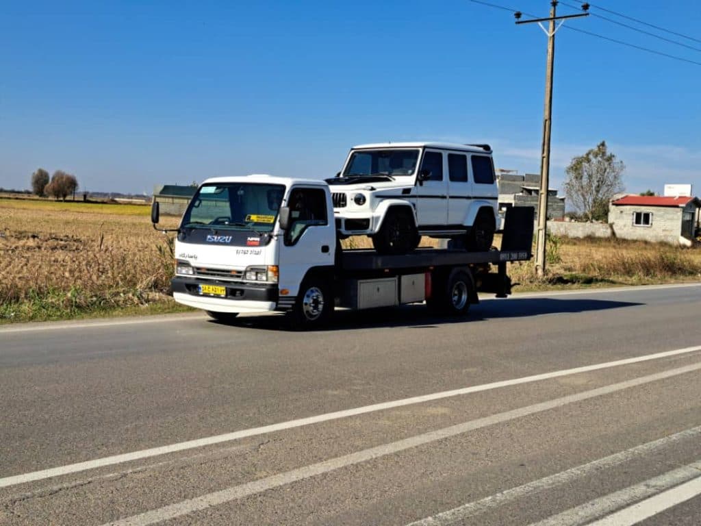 شرکت امدادخودرو و خودروبر پاسارگاد در بابلسر