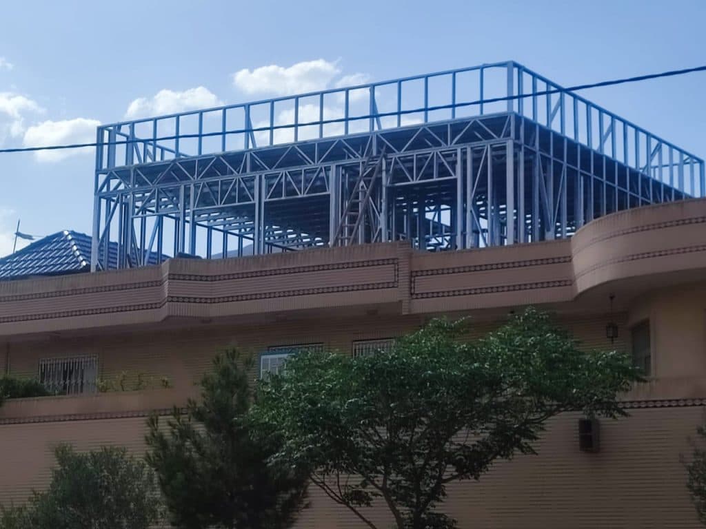 اجرا سازه های ضد زلزله ال اس اف LSF لطفی در یزد