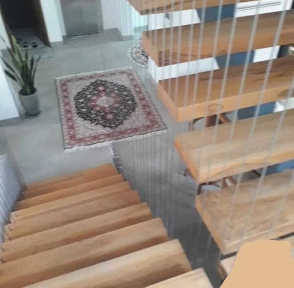 طراحی و اجرای پله گرد مدرن دکوراتیو آوا استپ در کرج