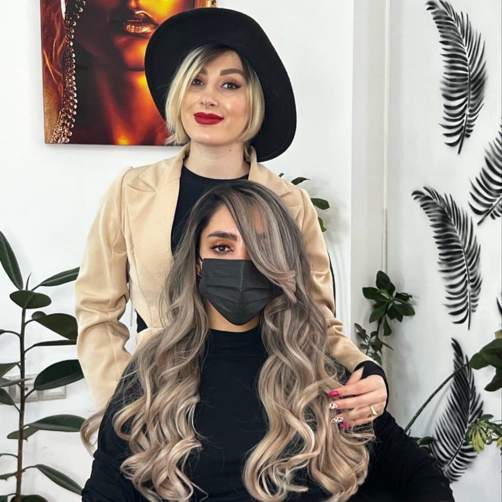 مرکز تخصصی رنگ مو نازیلا مقدم در سعدی شمالی زنجان