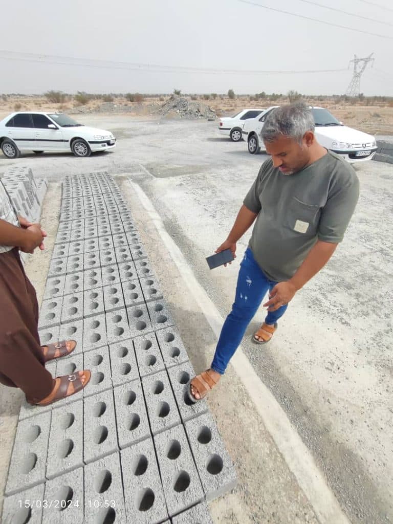 بلوک نشکن مدرن در کهورستان خمیر