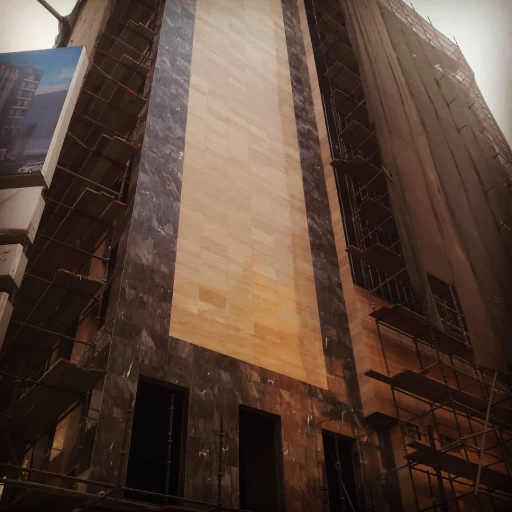 طراحی و اجرای نمای فلزی فرجی در شیراز