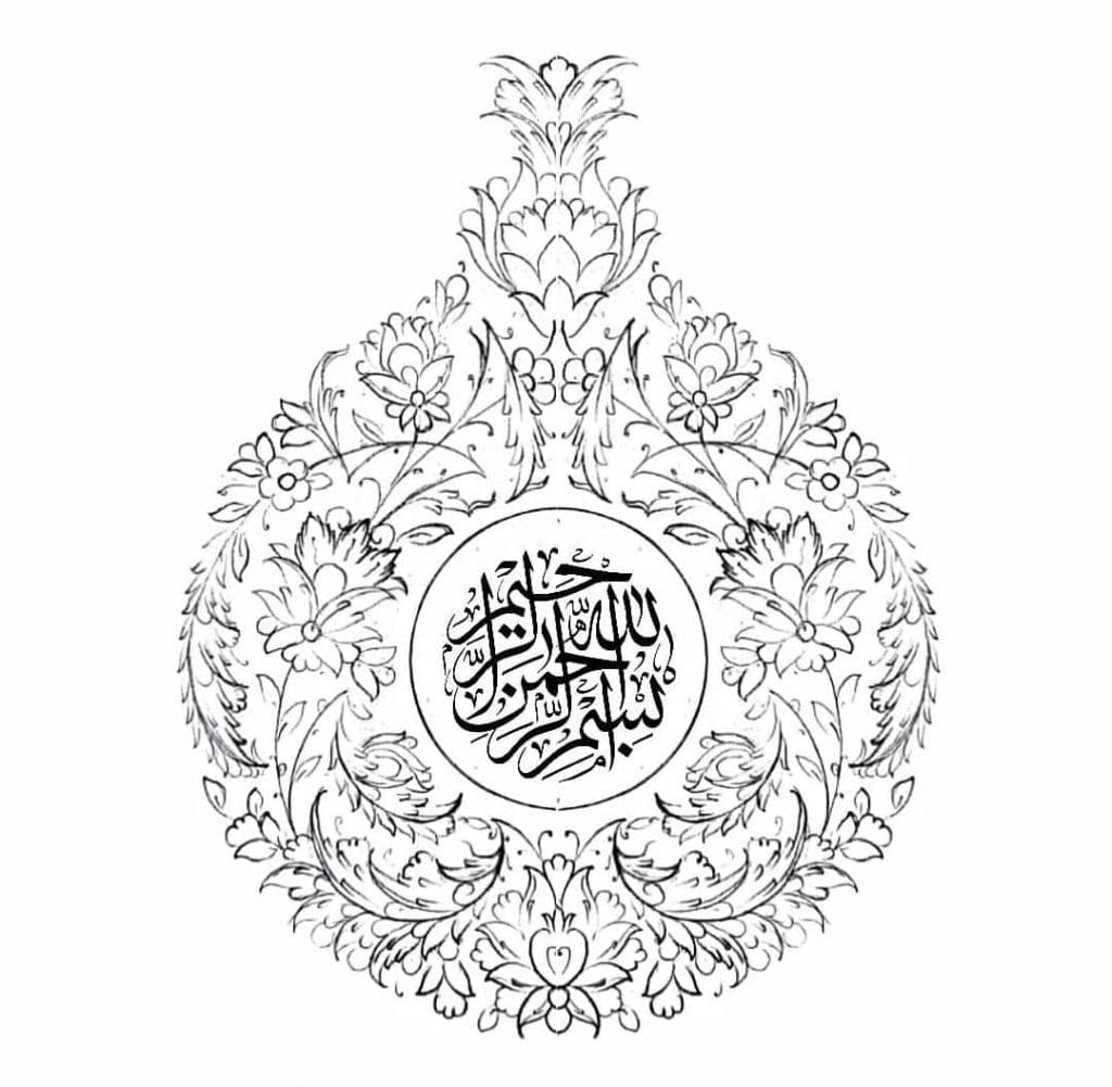 آموزش تذهیب شبنم پاک مزد در آخونی تبریز