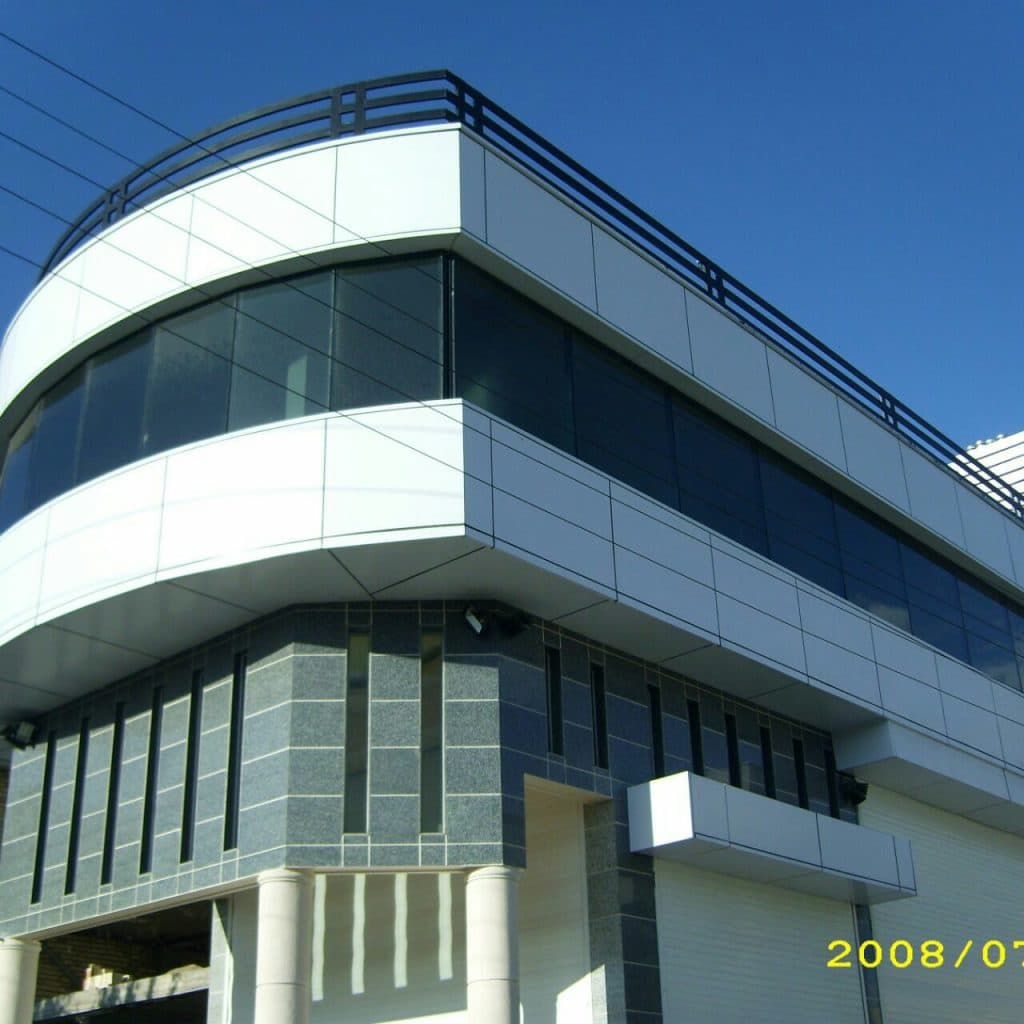 نمای کرتین وال ماهور در شیراز