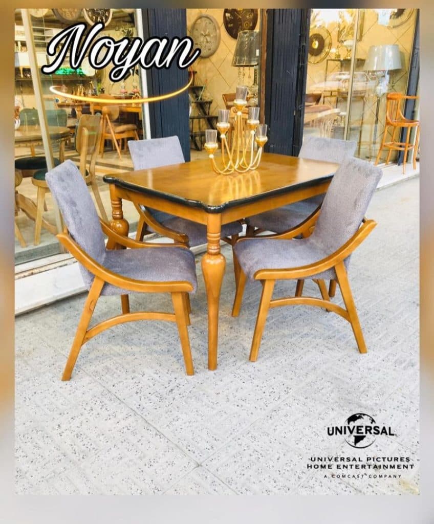 میز و صندلی ناهارخوری قصر چوب نویان در ملایر