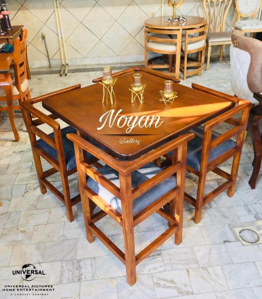 میز و صندلی ناهارخوری قصر چوب نویان در ملایر