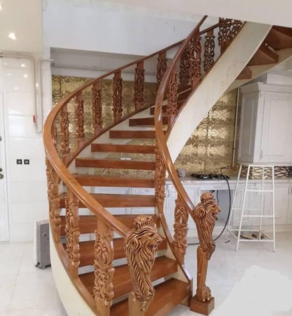 ساخت صنایع چوبی پله دوبلکسی کایاپل در رشت