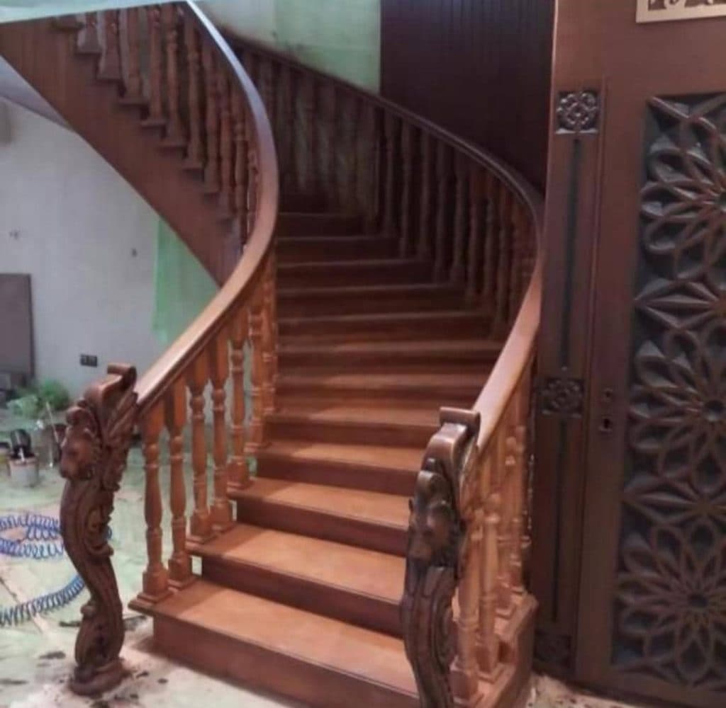 ساخت صنایع چوبی پله دوبلکسی کایاپل در رشت