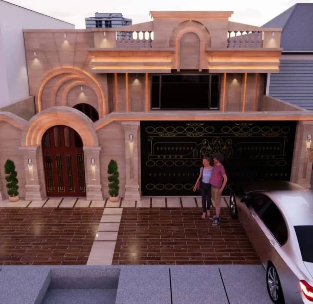 شاسی کشی نمای ساختمان یادگار در یاسوج