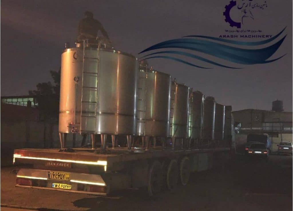 ماشین آلات و مخازن بستنی آرش در رباط کریم