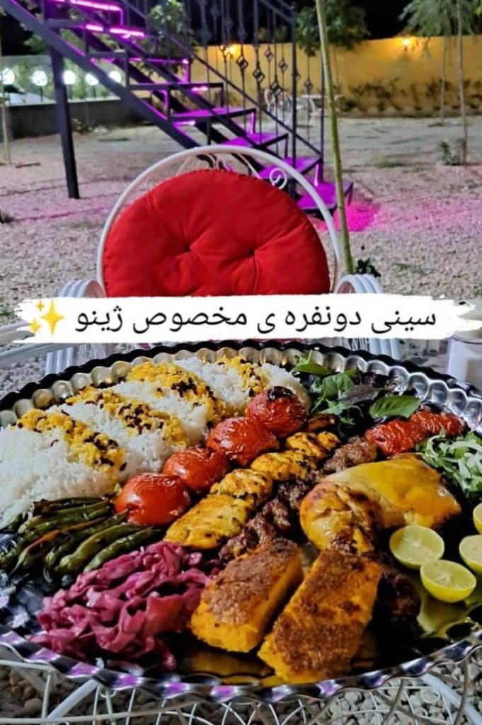 باغ رستوران ژینو در کلاته پهلوانلو بجنورد