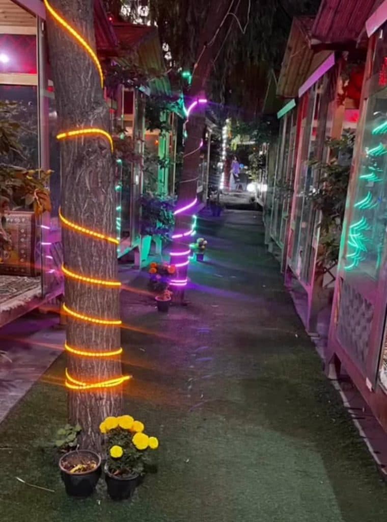 باغ رستوران دره طبیعت در فرحزاد شمالی تهران