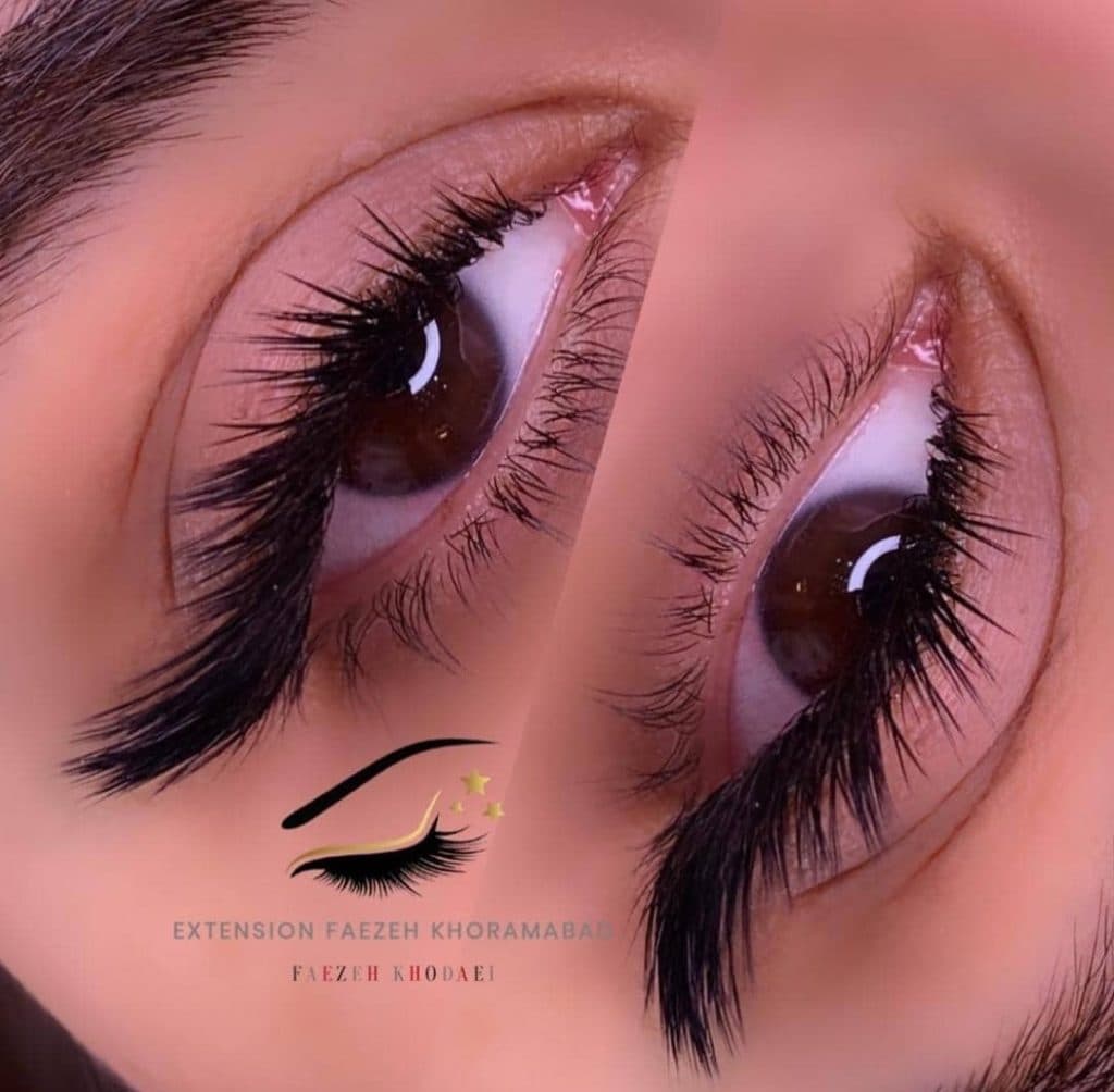 اکستنشن مژه فائزه خدایی در خرم آباد