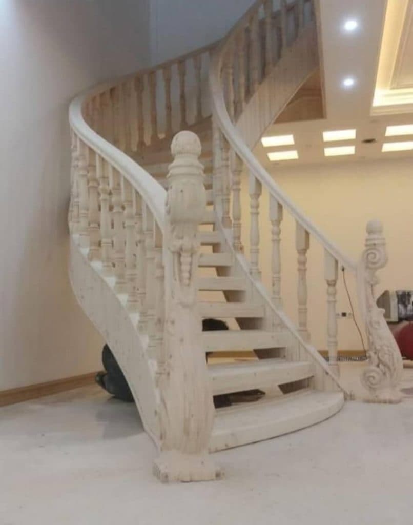 ساخت صنایع چوبی پله دوبلکسی کایاپل در رشت