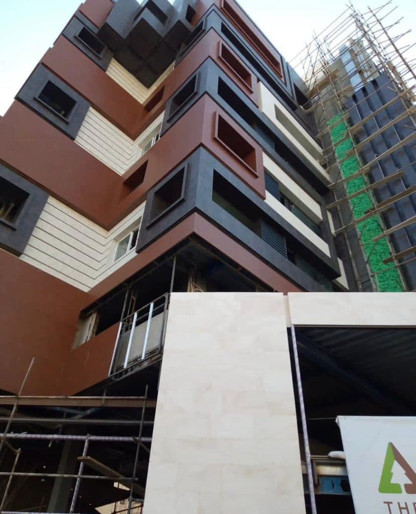 نمای کرتین وال ماهور در شیراز