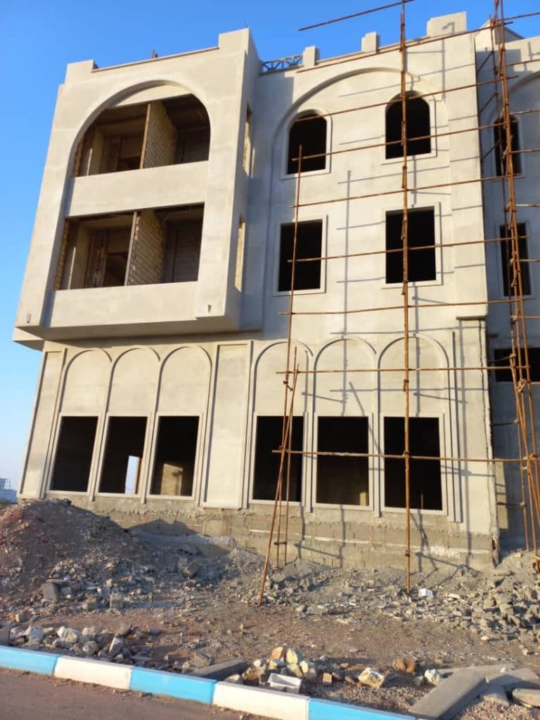 اجرای نمای ساختمان رومی و کلاسیک افشاری در شیراز