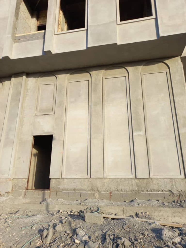 اجرای نمای ساختمان رومی و کلاسیک افشاری در شیراز