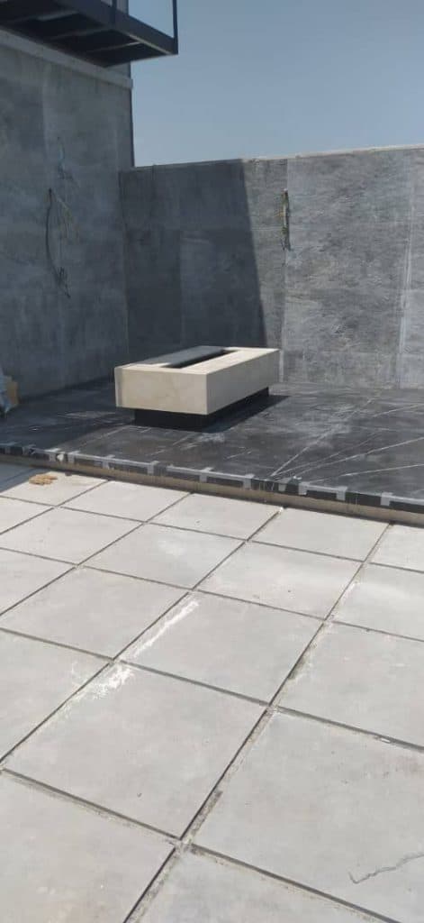 سنگ کاری و کاشی کاری گل محمدی در رشت