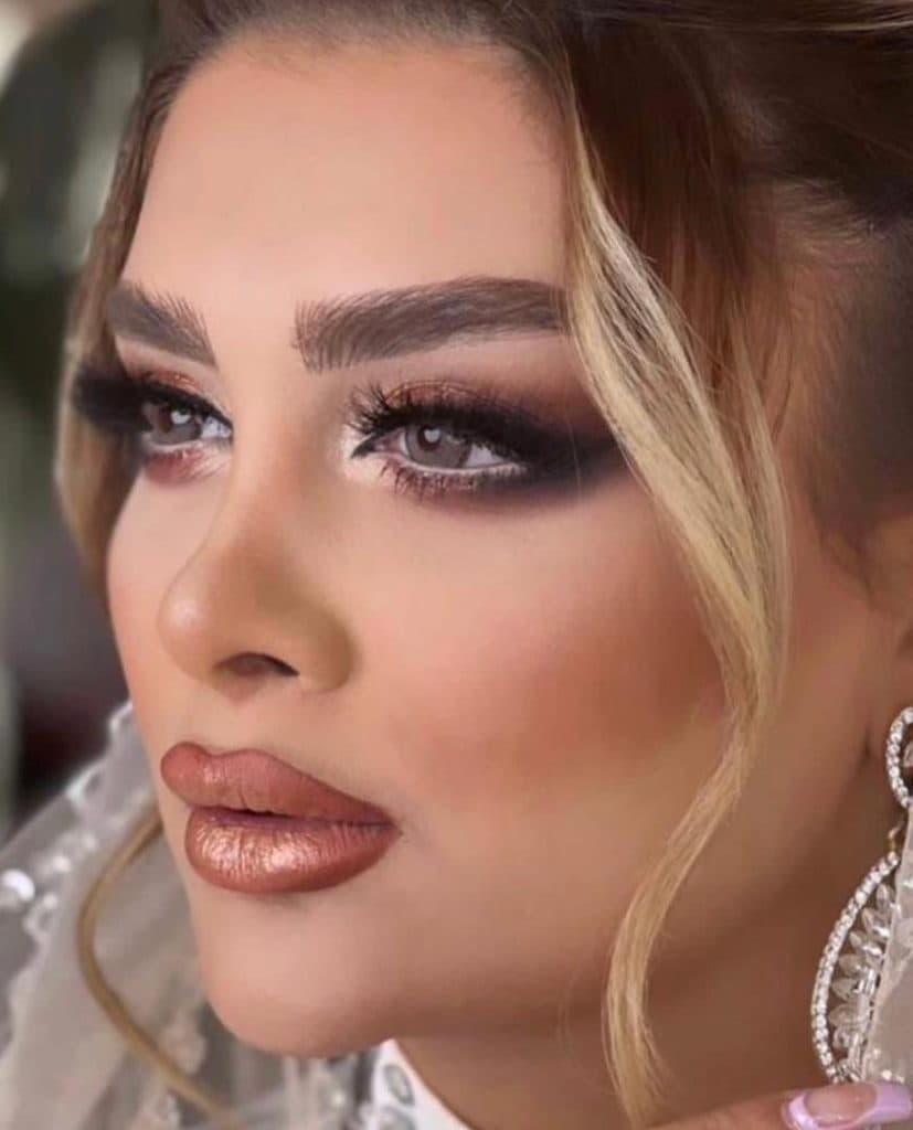 آموزش و خدمات تخصصی vip میکاپ عروس حنانه حسن پور در تبریز