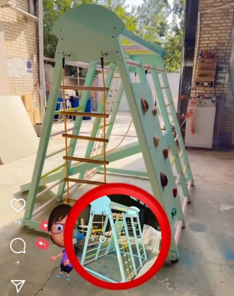 تجهیزات خانه بازی مانیا چوب راد در قزوین