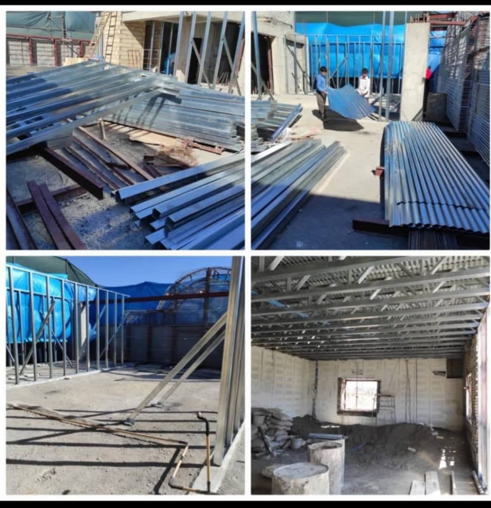 طراحی و ساخت سازه های ال اس اف جاوید کاشانه ایمن کویر در انار کرمان