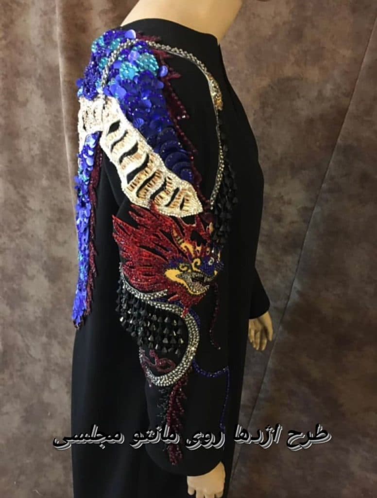 طراحی تزئینات لباس هدی صدرالدینی در تبریز