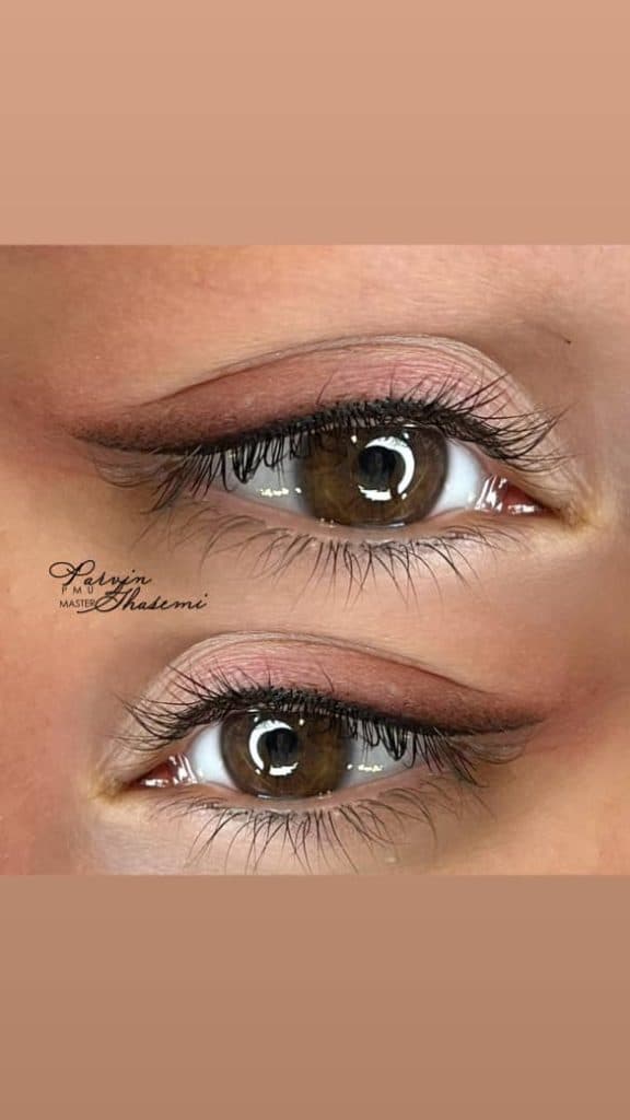 آرایش دائم پروین قاسمی در علی آباد