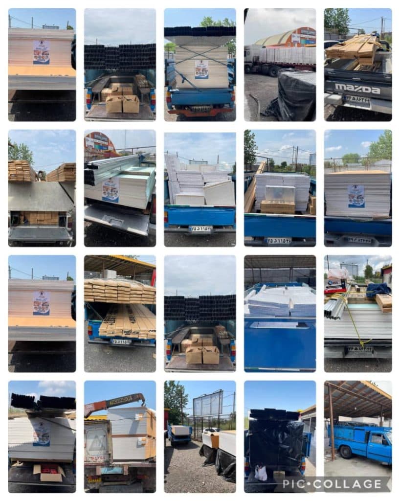 پخش و فروش تایلهای گچی و پی وی سی نوین ساخت در رشت