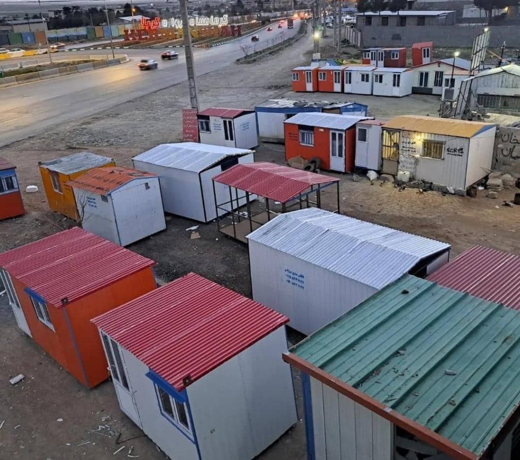 ساخت کانکس نگهبانی و اداری گلبداغی در هوانیروز کرمانشاه