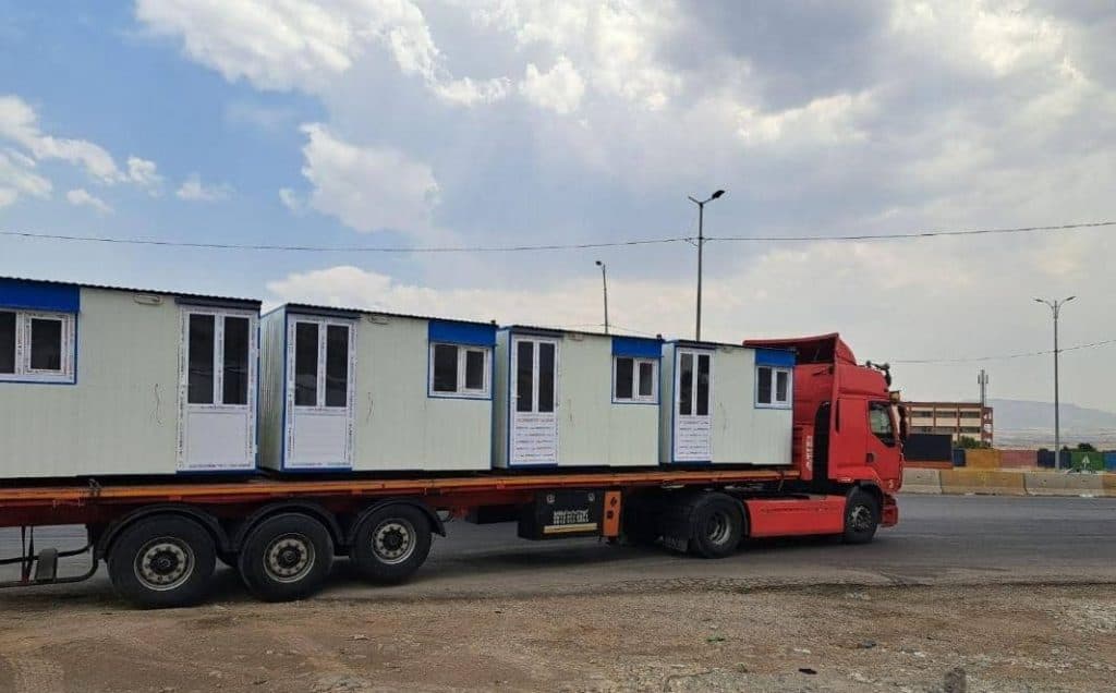 ساخت کانکس نگهبانی و اداری گلبداغی در هوانیروز کرمانشاه