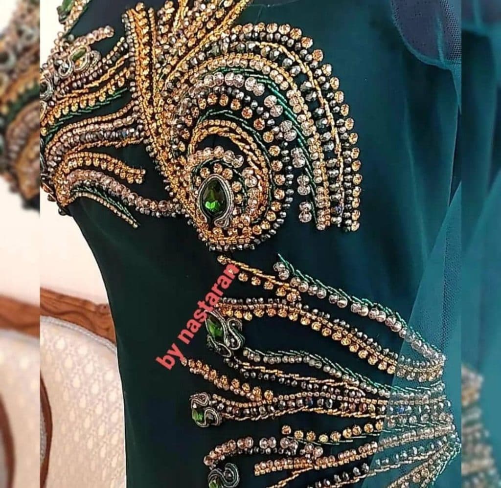 سفارش تزئینات لباس نسترن در طالقانی تبریز