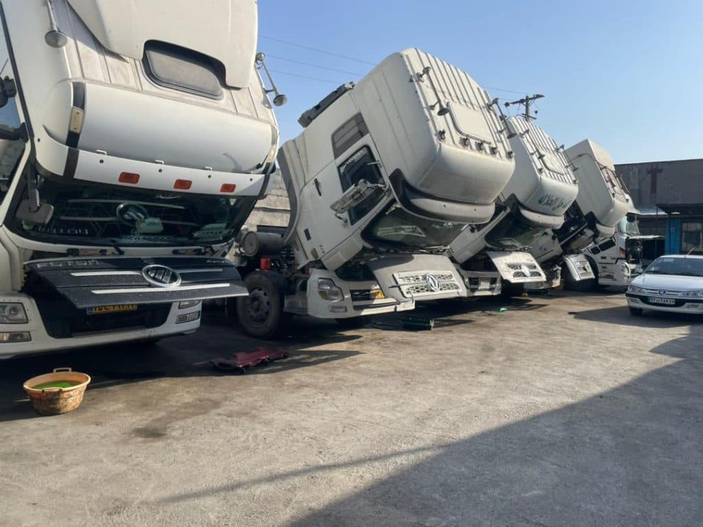 تعمیرات فنی تخصصی موتورهای کامیون چینی اروپایی علی کرد در طرق مشهد