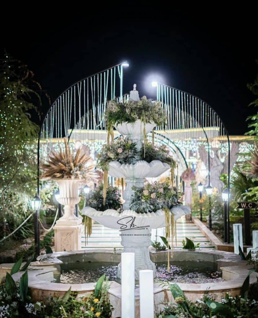 طراح و دیزاینر مراسم شراره مهدیزاده در مشهد