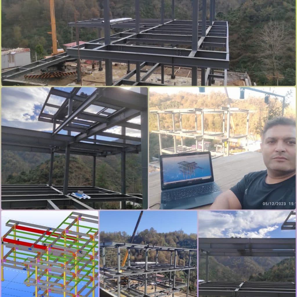 اجرای تخصصی اسکلت فولادی مهندس نامداری در رامسر