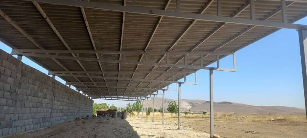 ساخت سازه فلزی سبک و سنگین نقیب زاده در ماهیدشت کرمانشاه