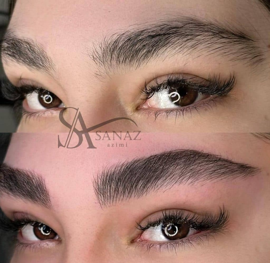 آموزش و خدمات تخصصی فیبروز ابرو و تاتو ساناز عظیمی در آمل