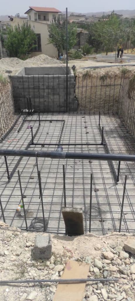 طراحی و اجرای استخر آقای تاسیسات احمدوند در دماوند