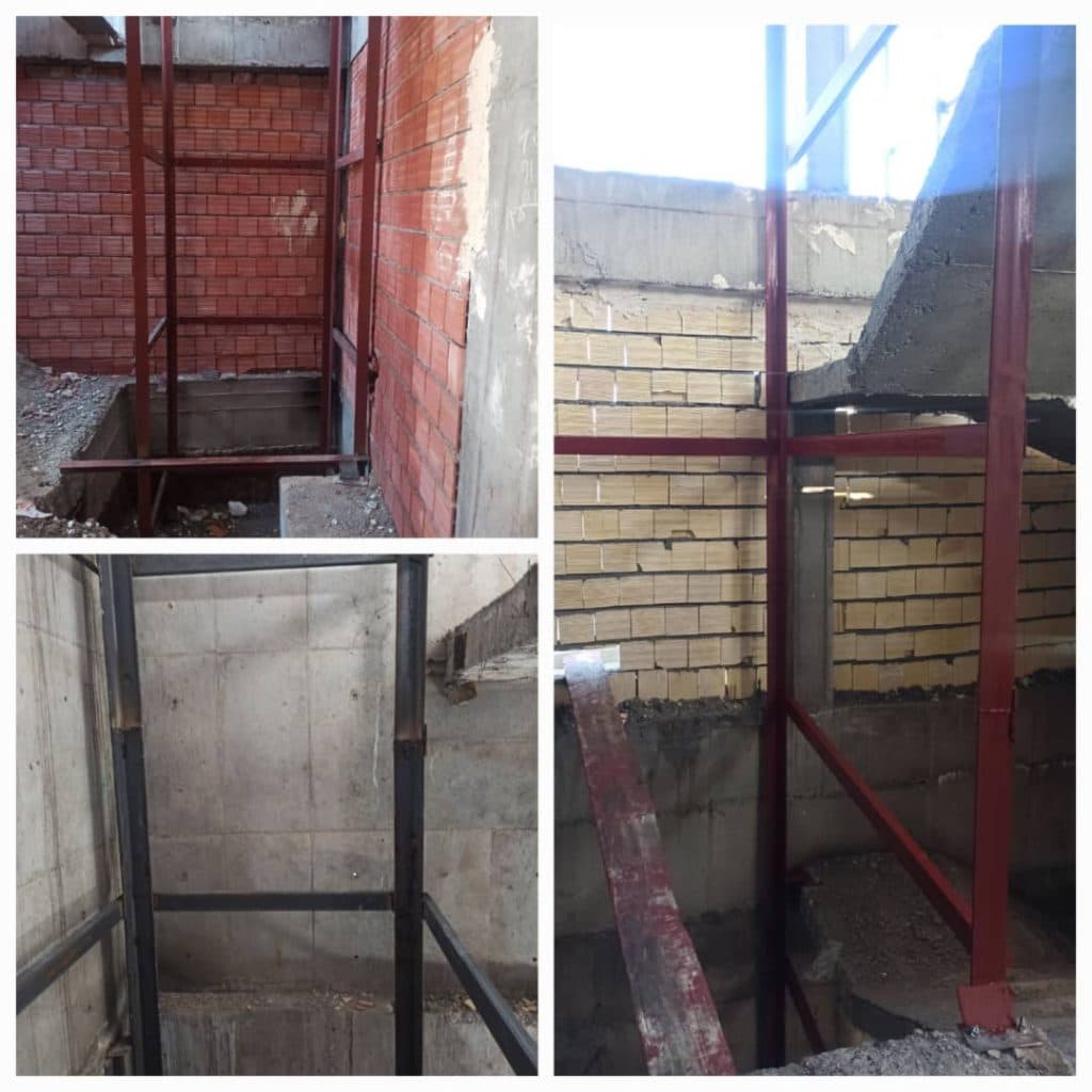 جوشکاری اسکلت و آهن کشی آسانسور محمودی اردبیل