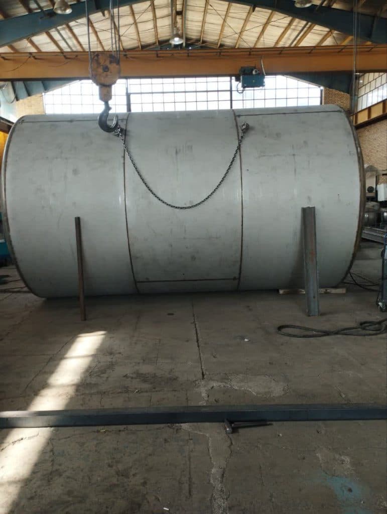 تولید و تعمیر مخزن راکتور آزمایشگاهی طاهری ماهدشت